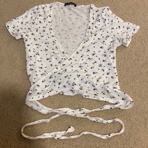 Brandy Melville Tie-Around Floral Top